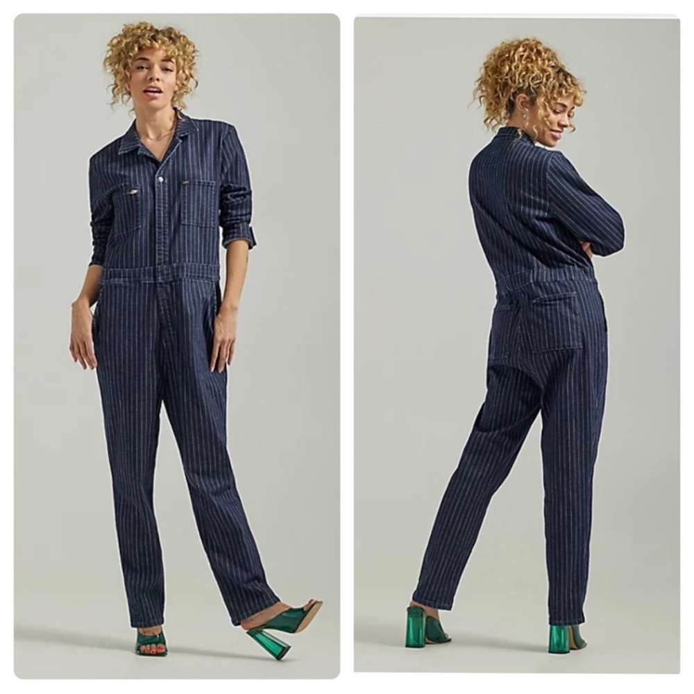 Free People Lee Unisex Freeway of Love Union-Alls Rainbow Pinstripe New Size XS